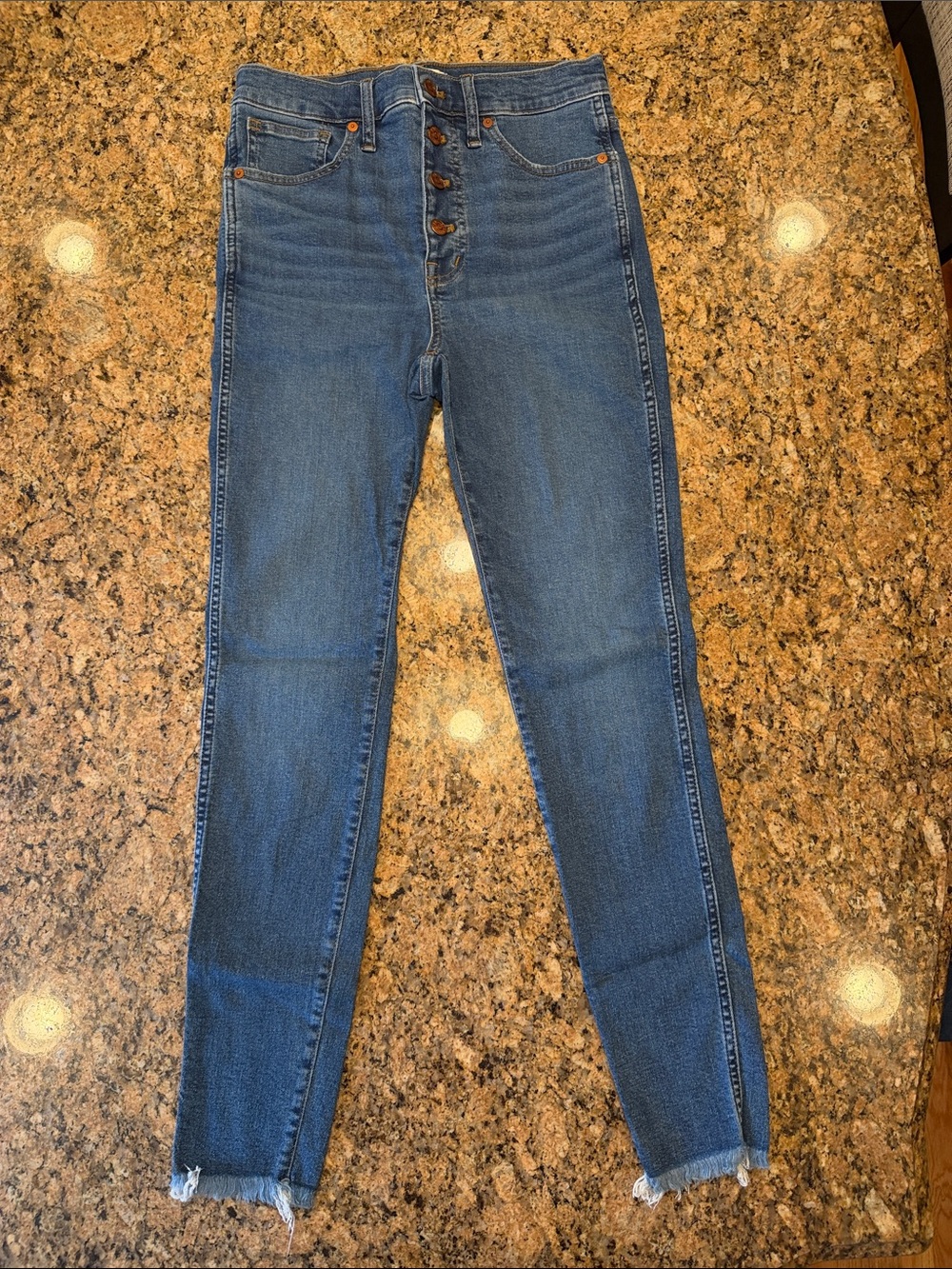 Women's Madewell 10” High Rise Skinny Jeans - Size 28 Tall